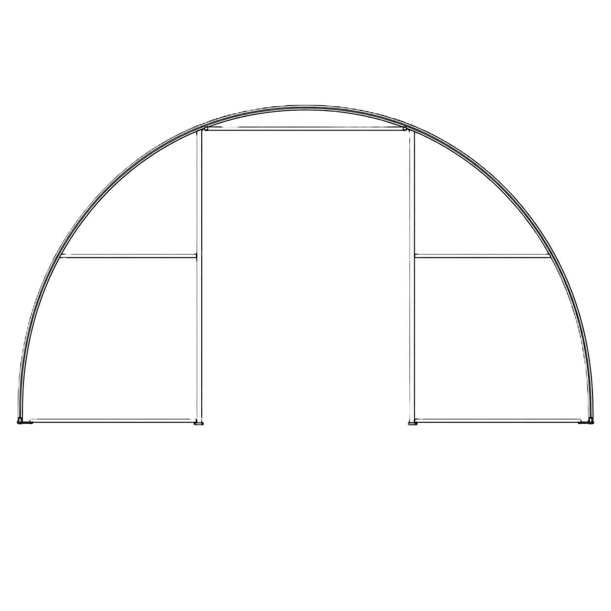30ft Round shelter front view